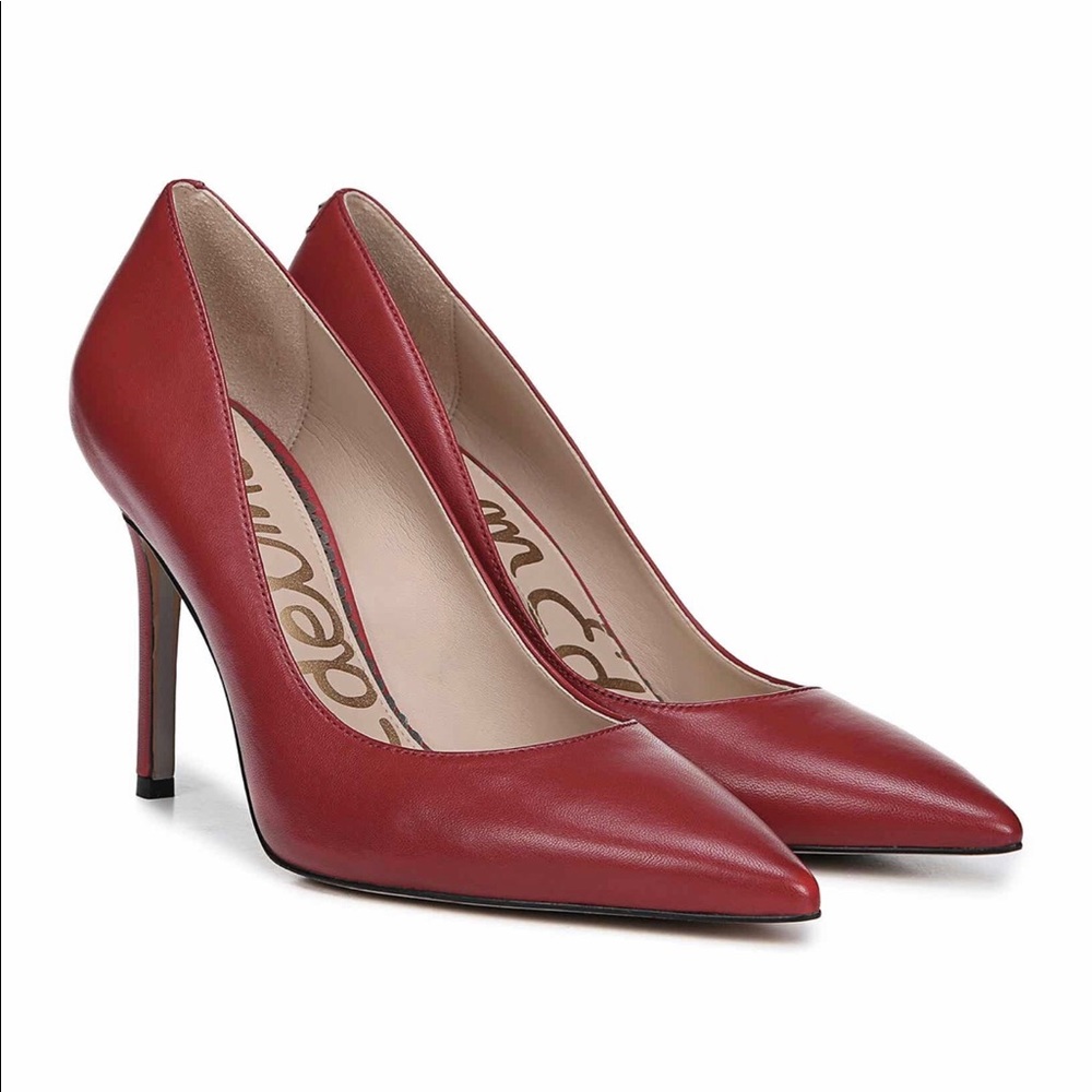 Sam Edelman Hazel Pointy Toe Pump, Red Heels👠